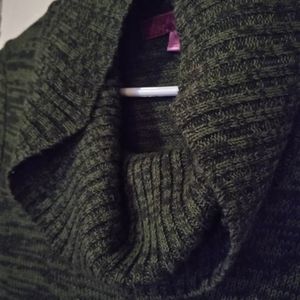 Derek ♡ Heart Olive Cowl Neck Sweater Dress Medium